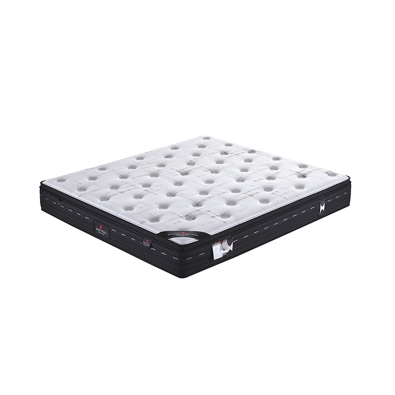 Manufacturer wholesale sleep well high quality spring memory foam design queen mattress pillow top